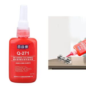 ViaGasaFamido Threadlocker Adhesive Red Threadlocker Sealer 50g Sealing Glue Metal Glue Screw Glue Repair for Thread Fastening Sealing Flange Hoses
