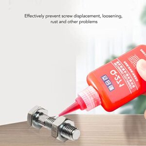 ViaGasaFamido Threadlocker Adhesive Red Threadlocker Sealer 50g Sealing Glue Metal Glue Screw Glue Repair for Thread Fastening Sealing Flange Hoses