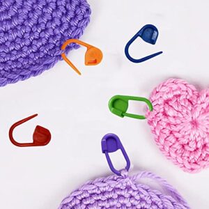 Urmspst Stitch Markers 180PCS Crochet Stitch Markers for Knitting Sewing Stitching Crochet Markers, 12 Colors with Storage Case