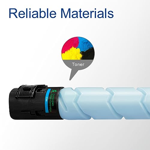 GREENRHINO Compatible Toner Cartridge Replacement for Konica TN321 TN321C (A33K430) to use for Minolta BizHub C224 C224e C284 C284e C364 C364e (Cyan, 1-Pack)