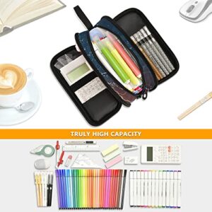 XUWU Basketball Large Capacity Pencil Case 3 Compartment Pen box Makeup Pouch Holder Organizer Stationery Bag for School Teen Girl Boy Men Women