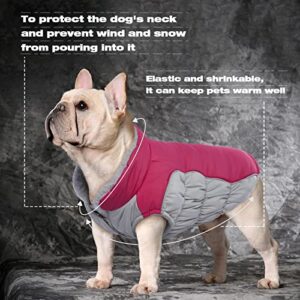 FUAMEY Winter Dog Coat,Warm Pet Windproof Jacket Cold Weather Clothes for Dogs Fleece Lined Dog Vest Reflective Apparel for Small Medium Dogs Cozy Puppy Indoor Outdoor Padded Outfits Green