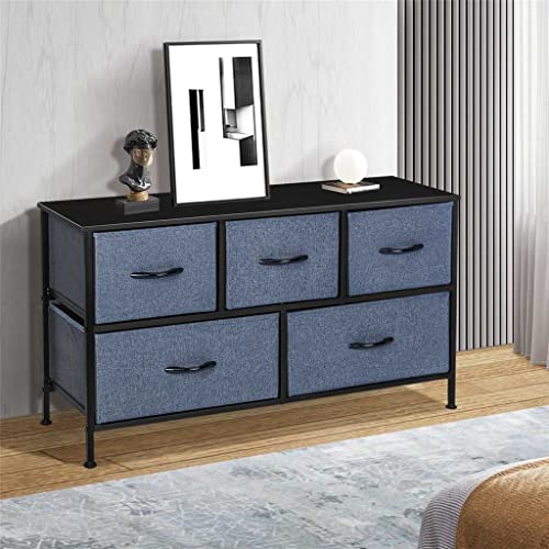 FEER 5 Tiers Storage Drawers Living Room Furniture 5 Bin Bedroom Organizer Nightstand Closet Home Storage Drawers Clothes Storage