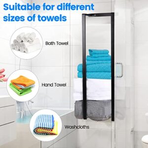 Towel Racks for Bathroom - Towel Storage Rack Wall Mounted, Bathroom Wall Storage, Metal Bath Towel Holder for Washcloths or Bath Towels