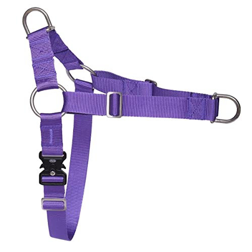 Hiado Dog Harness with Front Clip and Back Clip No Pull Adjustable for Small Medium Large Dogs Purple L