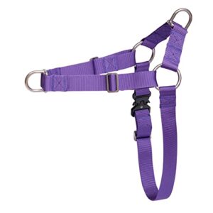 Hiado Dog Harness with Front Clip and Back Clip No Pull Adjustable for Small Medium Large Dogs Purple L