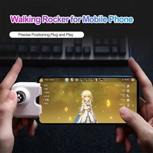 Pubg Mobile Phone Game Controller, Compatible for iPad iPhone Joystick Gamepad, Phone Grip Rocker Handle Tablet Controller (For iOS Black)