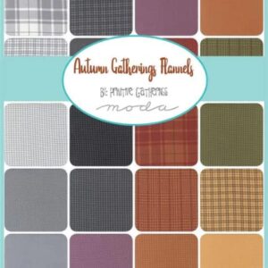 Autumn Gatherings Flannel Charm Pack 49180PPF by Primitive Gatherings from Moda by The Pack