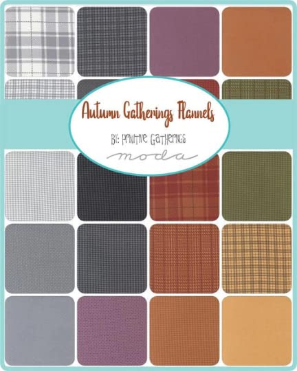 Autumn Gatherings Flannel Charm Pack 49180PPF by Primitive Gatherings from Moda by The Pack