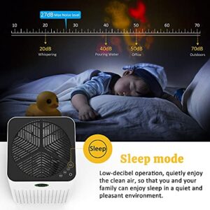 Air Purifiers For Home Large Room, 2000 ft², 3-Stage Filtration System, H13 True HEPA Filter Air Cleaner Remove 99.97% Dust Pollen Smoke Odors with Auto Mode, Sleep Mode, 12h Timer & Child Lock