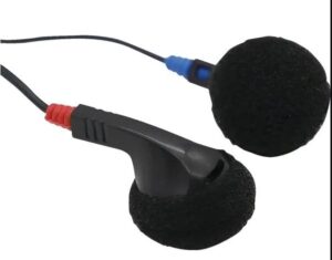 avid simple value based earbud with comfortable soft foam earpads, 100 per case