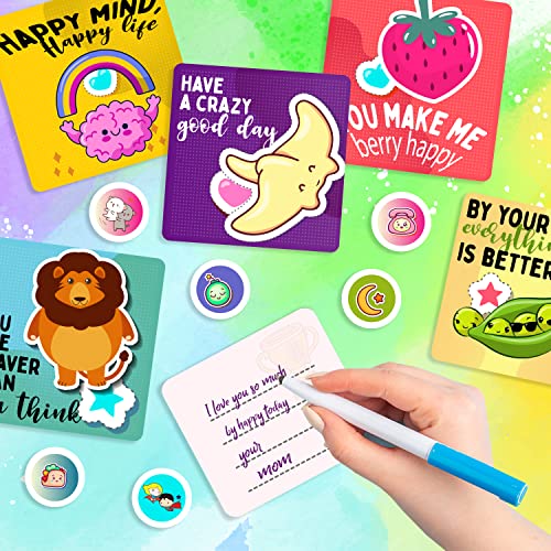 120 Cute and Fun Lunch Notes for Kids , and Stickers , Affirmation Cards for Kids , Positive Affirmations Cards for Kids , Lunch Box Notes for Kids , Cards for Kids , Notes for Lunch Boxes