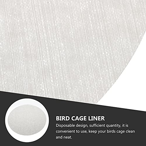 PATKAW Parakeet Cage Liner Reusable Bird Cage Liners 100pcs Bird Cage Parrot Cage Liner Bird Cage Cushion Non- Woven Bird Cage Liners Liners Papers Precut Parrot Cage Liner Paper Pet Cage Paper Mat