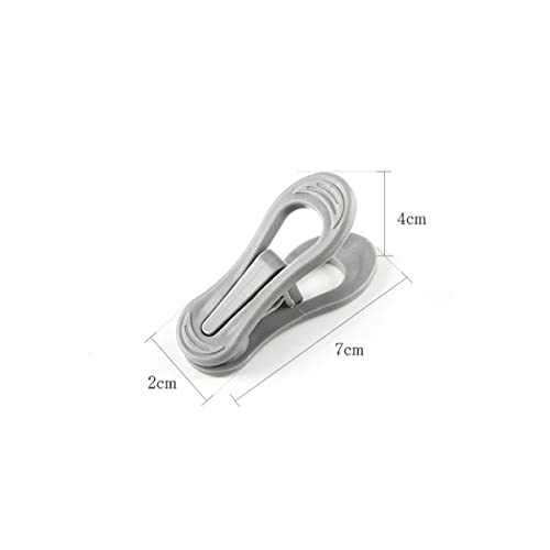 Houchu Pants Clip 10 Pcs Drying Rack Plastic Multi-Purpose Dryer Finger Clips(White)