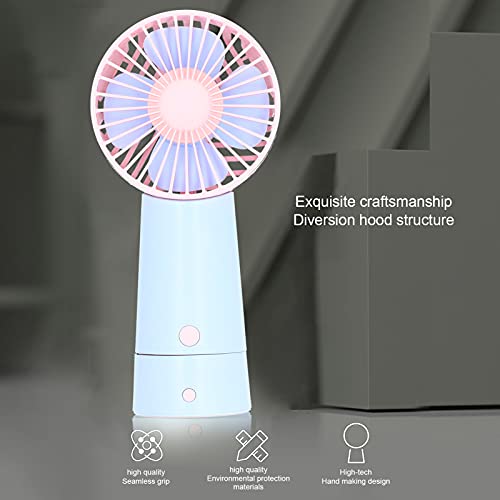 plplaaoo Magnetic Suction Hand Held Fan, Personal Cooling Fan, 90 Degree Shaking Small Desktop Fan, Adjustable USB Charging Electric Fan with Battery, Handheld Fan for Dormitory Office Home