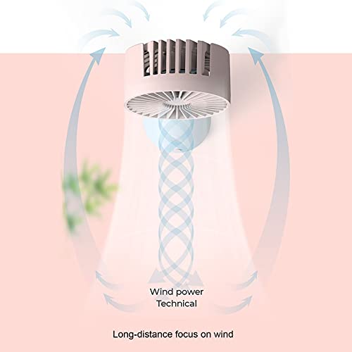 plplaaoo Magnetic Suction Hand Held Fan, Personal Cooling Fan, 90 Degree Shaking Small Desktop Fan, Adjustable USB Charging Electric Fan with Battery, Handheld Fan for Dormitory Office Home