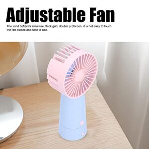 plplaaoo Magnetic Suction Hand Held Fan, Personal Cooling Fan, 90 Degree Shaking Small Desktop Fan, Adjustable USB Charging Electric Fan with Battery, Handheld Fan for Dormitory Office Home