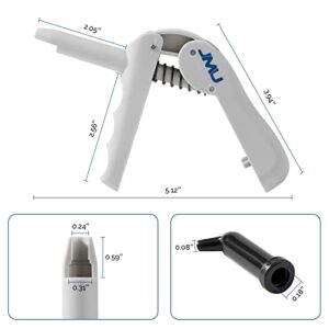 JMU Dental Composite Gun Dispenser Applicator Autoclavable, Comes with 5 Unidose Copsules Cartridge Tips, Plastic Caps