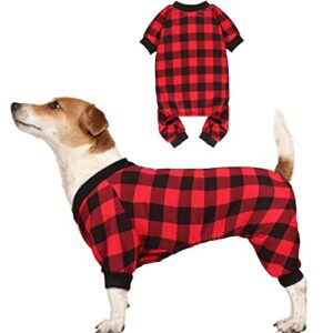 dog fleece sweater buffalo plaid dog sweater dog clothes dog outfit soft thickening warm pet clothes sweaters for dogs girl & boy(l)