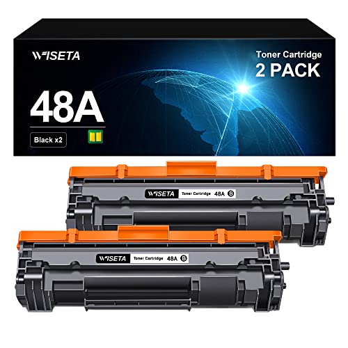 48A CF248A M15w Toner - Compatible Toner Cartridge Replacement for HP 48A CF248A Compatible with Laserjet Pro M15w Toner Laserjet Pro M29w M30w M31w MFP M28w M28a M29a M15a M16w Printer (2 Black) 1