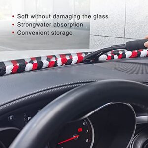 Miytsya 10 Ft Hand Braid Strand Soak Shield Rope for Car Window Tinting, Car Wash Windshield Glass Gap Absorbent Drying Rope 3 Meters Microfiber Water Absorbed Tool