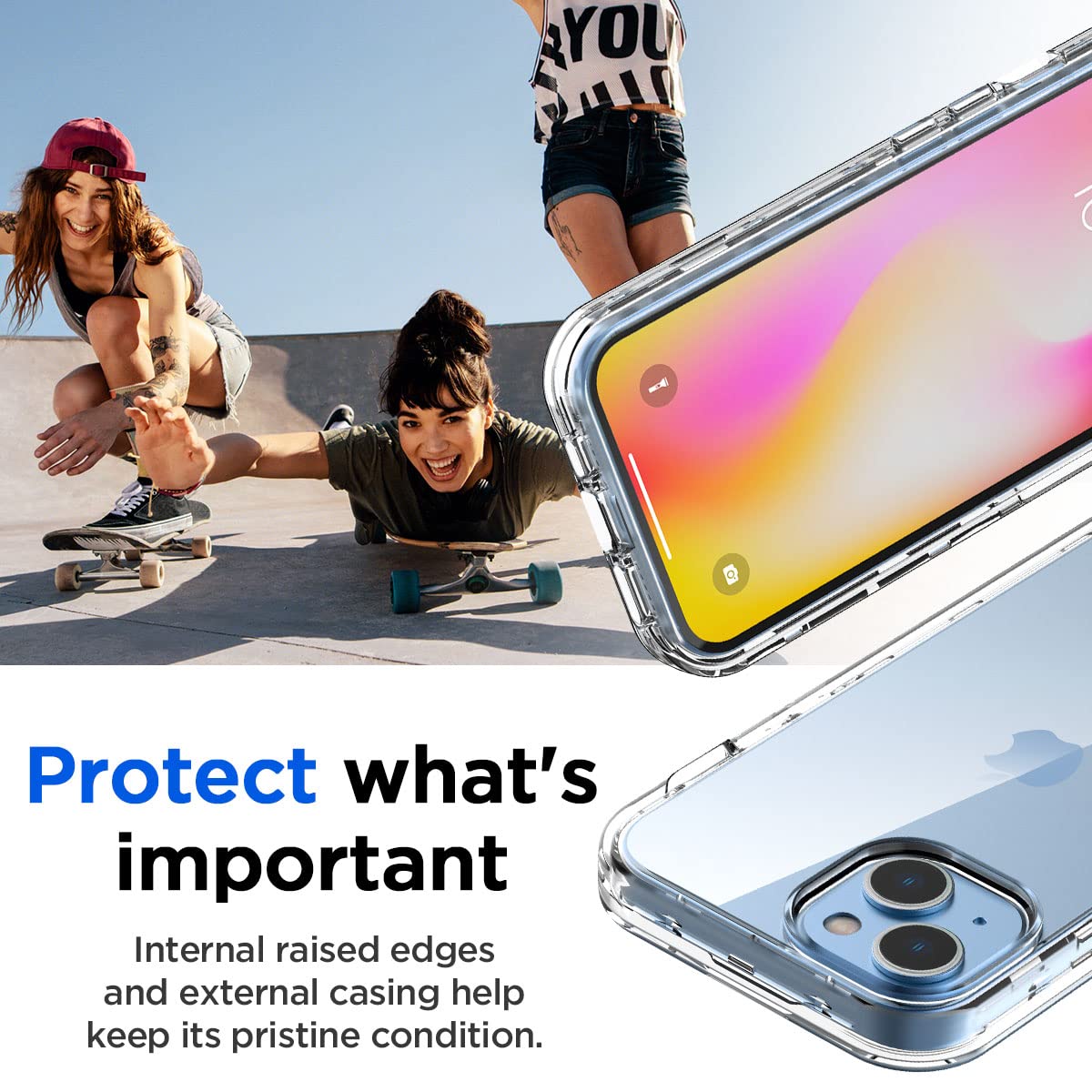 AICase for iPhone 14 Plus Clear Case(6.7"),Heavy Duty Drop Protection Full Body Rugged Shockproof/Dust Proof 3-Layer Military Protective Tough Durable for iPhone 14 Plus