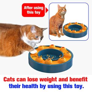 Puzzles Toy Used for Both Cats Dogs,Cat Brain Toys Kitten Mental Stimulation Kitty Mentally Stimulating Puzzle Feeder Best Interactive Indoor Treat Dispenser Food Dispensing Bowl Smart Game C