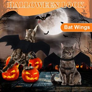 Halloween 6 Pieces Pet Costume Dogs Cat Outfits Vampire Bat Pumpkin Cloak Wings Dinosaur Dragon Wings Devil Hat Vampire Clothes Kitten Small Puppy Outfit for Halloween Party Pet Cosplay