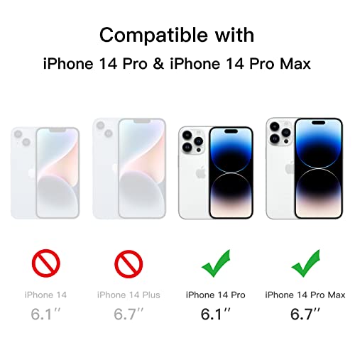 JETech Camera Lens Protector for iPhone 14 Pro 6.1-Inch and iPhone 14 Pro Max 6.7-Inch, 9H Tempered Glass, Anti-Scratch, Case Friendly, Does Not Affect Night Shots, HD Clear, 3-Pack