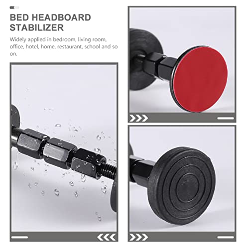 Headboard Stoppers Adjustable Bed Frame Screw Holder 4 Pack of for Wall Furniture for Bedroom, Adjustable Threading Tool Wall Bed Headboards Headboard Stoppers for Wall