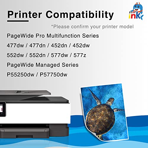 st@r ink 972X Black Ink Cartridge Compatible Replacement for HP 972a 972 for PageWide Pro 477dw 452dw 552dw 577dw 452dn 477dn 552dn Multifunction Printer, 1 Pack with Updated Chip