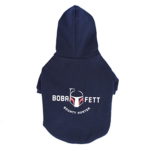 STAR WARS for Pets Boba Fett Hoodie for Dogs with Leash Attachment Hole, Extra Large| STAR WARS Apparel for Dogs | Cozy Hooded Sweatshirt for Dogs, Gifts for STAR WARS Fans