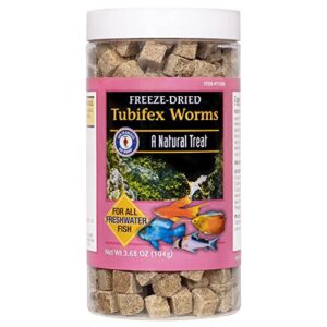 san francisco bay brand freeze-dried tubifex worms 3.68-ounces (104-grams) jar