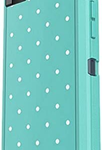 OtterBox Defender Series Case for iPhone SE (3rd and 2nd Gen) & iPhone 8/7 (Only - Not Plus) - Case Only - Non-Retail Packaging - Mint Dot (Tempest Blue/Aqua Mint/Mint Dot Graphic)