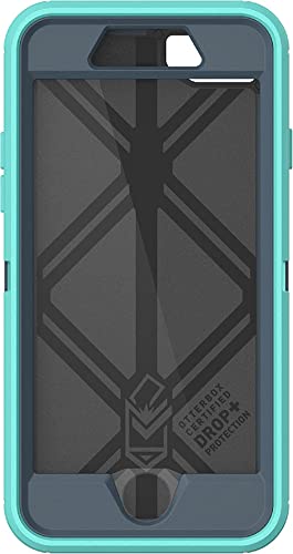 OtterBox Defender Series Case for iPhone SE (3rd and 2nd Gen) & iPhone 8/7 (Only - Not Plus) - Case Only - Non-Retail Packaging - Mint Dot (Tempest Blue/Aqua Mint/Mint Dot Graphic)