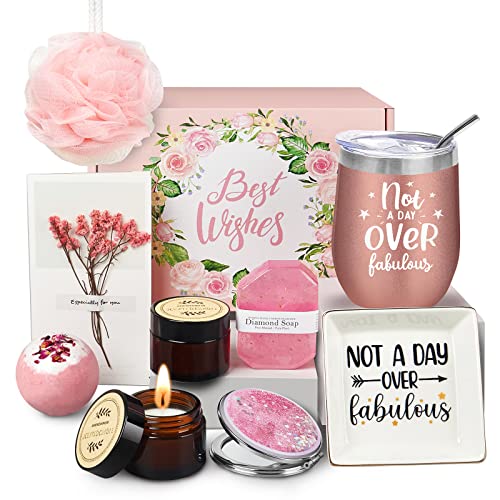 Birthday Gifts For Women-Relaxing Spa Gift Box Basket For Her Mom Sister Best Friend Girlfriend Wife, Christmas gifts Bath Set Gift Ideas - Unique Gifts for Women Who Have Everything