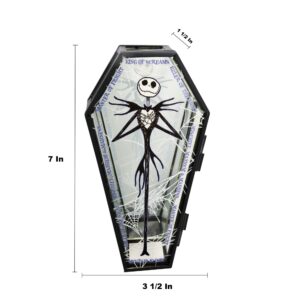 Disney The Nightmare Before Christmas Jack Skellington Coffin-Shaped Jewelry Box - Glass Jewelry Storage