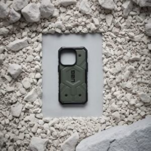 URBAN ARMOR GEAR UAG Designed for iPhone 14 Pro Case Green Olive 6.1" Pathfinder Built-in Magnet Compatible with MagSafe Charging Slim Lightweight Shockproof Dropproof Rugged Protective Cover