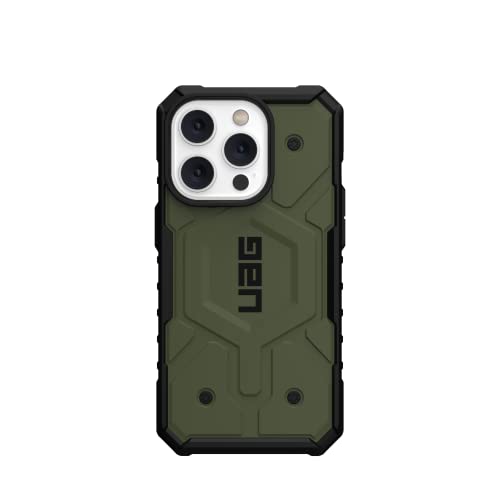 URBAN ARMOR GEAR UAG Designed for iPhone 14 Pro Case Green Olive 6.1" Pathfinder Built-in Magnet Compatible with MagSafe Charging Slim Lightweight Shockproof Dropproof Rugged Protective Cover