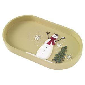 Avanti Linens - Vanity Tray, Countertop Organizer, Holiday Inspired Bathroom Accessories (Snowmen Gathering Collection)