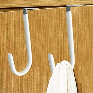 Towel Hanger S-Shaped Bathroom Door Back Storage Rack Easy Installation White