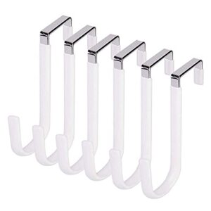 Towel Hanger S-Shaped Bathroom Door Back Storage Rack Easy Installation White