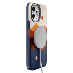 Casely iPhone 14 Pro Max Case | Opposites Attract | Day & Night Colorblock Mountain Case | Compatible with MagSafe