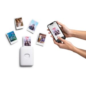 Fujifilm Instax Mini Link 2 Smartphone Photo Printer, Wireless, Portable, and Lightweight Instant Film Printer, Bluetooth, Compatible on iPhone IOS or Android Devices - Clay White (Renewed)