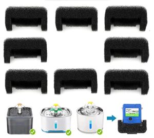 pk.ztopia cat water fountain foam filters - 8pack , sponge cat fountain filters, cat fountain sponge foam filter replacement for 85oz/2.5l cat fountain pet fountain automatic drinking water dispenser