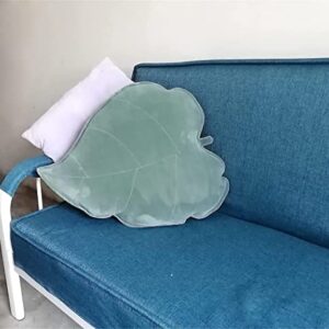 LICHENHAO Leaf Pillow Decorative Throw Pillow Floor Pillow Reading Pillow Sofa Bed Pillow (19.6 in, Yellow)