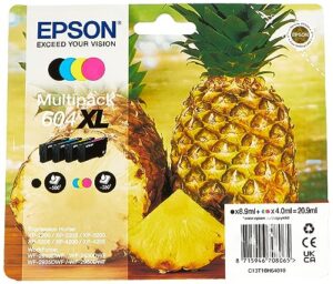 epson 604xl pineapple, genuine multipack, 4-colours ink cartridges