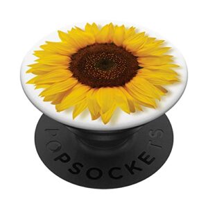 sunflower blossom yellow floral flower popsockets swappable popgrip