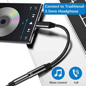 YAODEMA USB Type-C to 3.5 Headphone Audio Conversion Cable and 3.5mm AUX Audio Cable (3 Pieces)