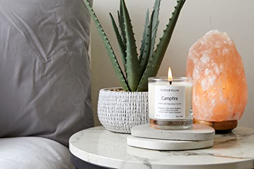 Outdoor Fellow | Campfire Scented Candle | 40+ Hour Burn Time | Coconut & Apricot Wax Blend | Luxury Jar Candle for Home (8oz)